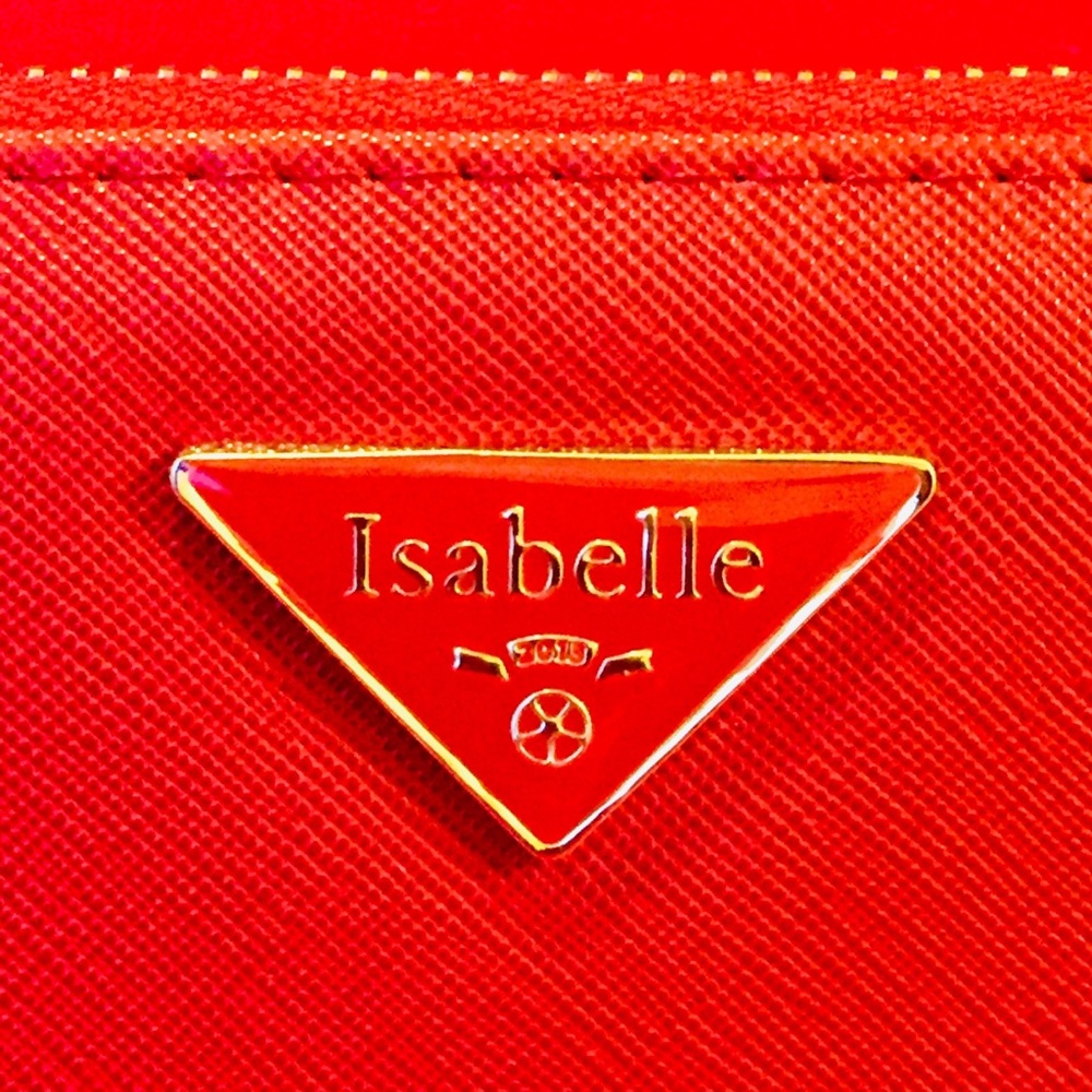 2/$50 PeTA Approved VEGAN Double Zip Wallet (Red) NWT